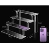 Acrylic Tiered Display Stand Shelf, 12” Acrylic Perfume Stand Organizer