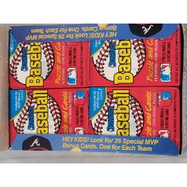 1988 Donruss Baseball Puzzle and Cards Retail Box of 36 Count Sealed Packs