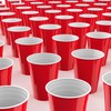 YARIX Plastic Cups- Red Drinking Cups-Red Cups 50 Pcs (12