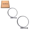 SKIR'CO (2 pcs) Adjustable Double Wire Hose Clamps 55-60 mm,