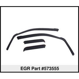 EGR 573555 Window Visors Full Set Truck Accessory With Smooth Matte Finish, Compatible For Select 2019 to 2022 Ford Ranger Models