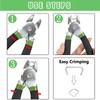 Ruibapa 300 Pcs Hog Rings with Bent Hog Ring Pliers