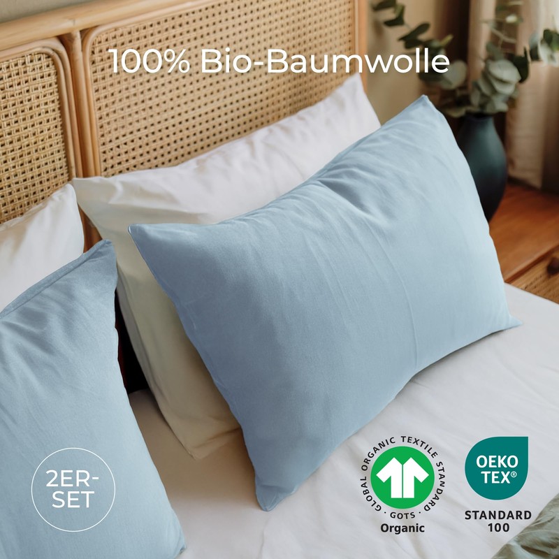 Dreamzie - 100% Organic Cotton - Pillowcase 40 x 70