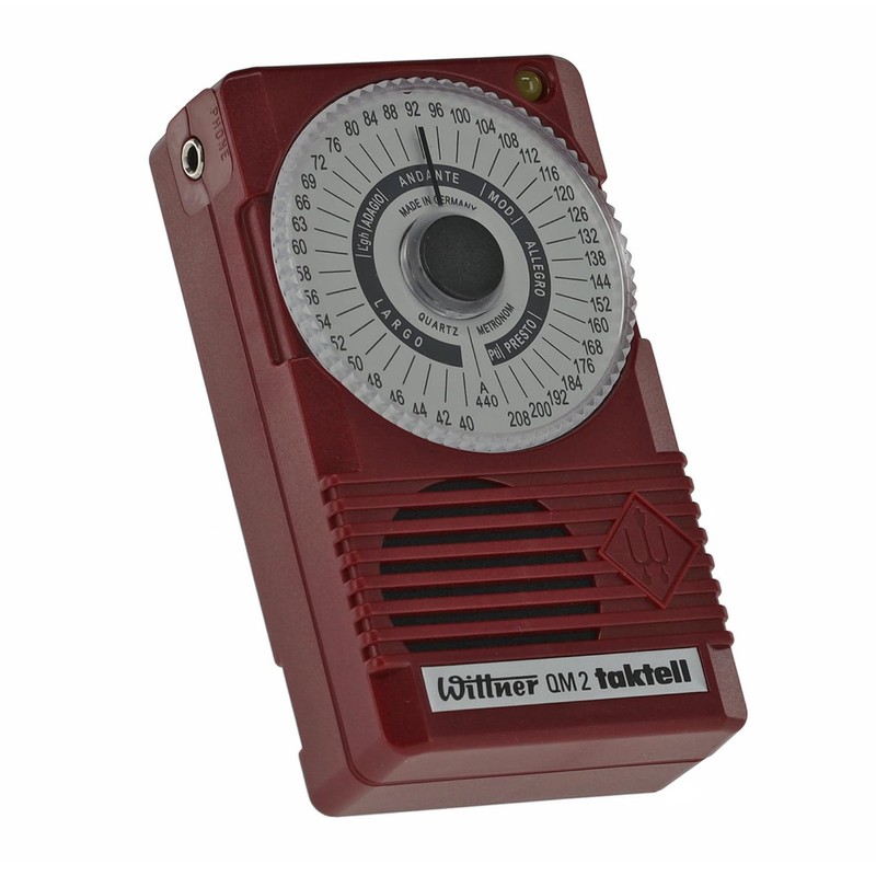 Wittner QM 2 Metronome Taktell Ruby Red Including Earphones with