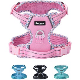 Petank Dog Harness Small Sized Dog, Puppy Harness Small Size Dog for Dog Training Walking, No Pull Dog Harness for Small Dogs, Small Dog Harness (Pink, S)