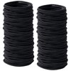 200 Pezzi Elastici Capelli Donna, 2 mm Elastici Capelli Neri
