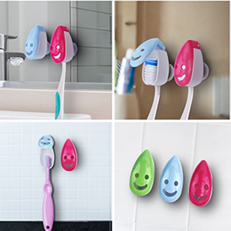 VADOO 6Pcs Toothbrush Head Cover Cap Suction Cup Toothbrush Case