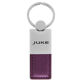 Au-TOMOTIVE GOLD Duo Rectangular Leather Key Chain for Nissan Juke (Purple)