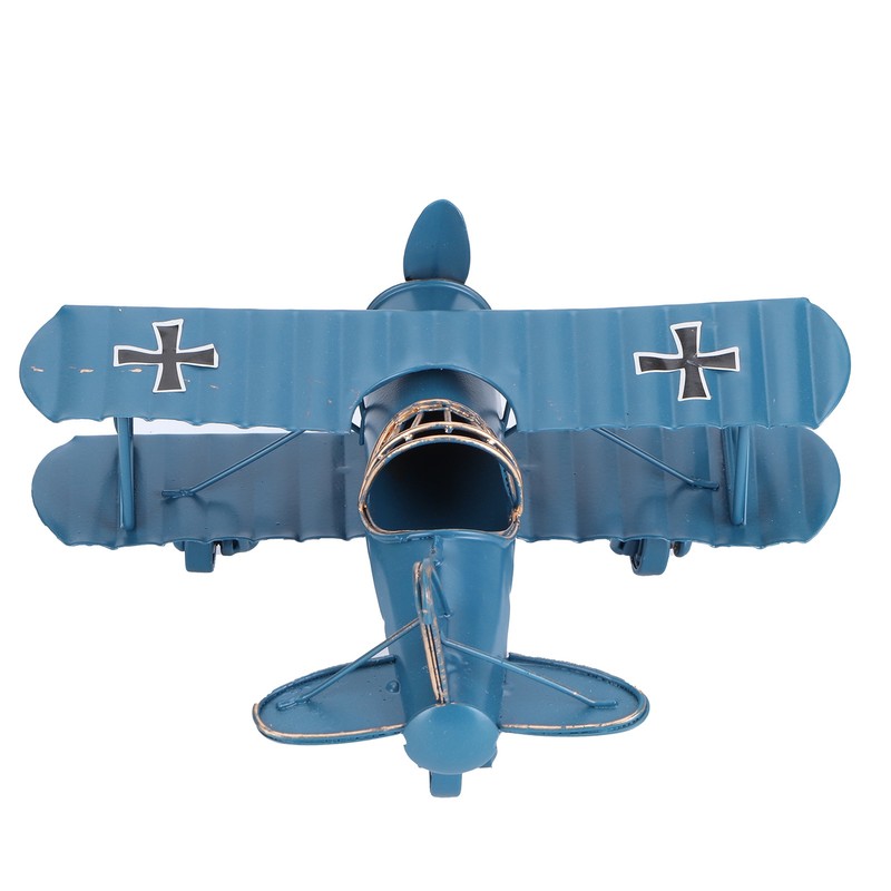 Iron Aircraft Model Innovative Airplane Handicraft Office Bar Desktop Ornament