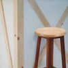 VICASKY Wooden Round Seat Replacement Bar Stool Chair Office Chairs