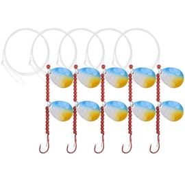 Walleye Spinner Rig Kit, 5 Pack Crawler Harness Live Bait Rigs Walleye Rig Colorado Spinner Blades Beads Octopus Hook Freshwater Saltwater Fishing Lure Rigs