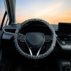 Topography Steering Wheel Cover Auto Leather Steering Wheel Protector, Anti-Slip,