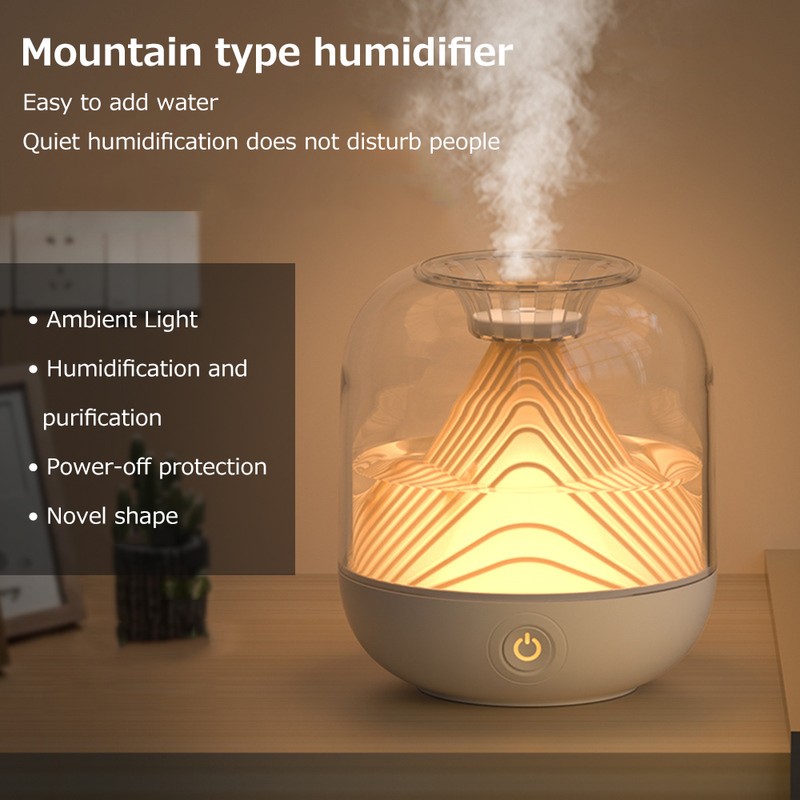 Humidifier Mini Desktop Aromatherapy 1800mAh USB Atmosphere Lamp 700ml Large