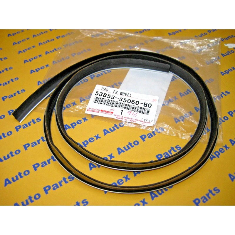 Toyota 4Runner Limited Front Fender Flair Rubber Seal Silver OEM