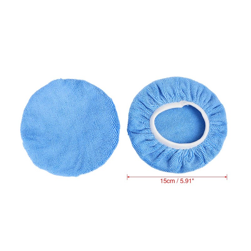 X AUTOHAUX 5pcs Car Polisher Pad Bonnet 5-6 Inch Microfiber