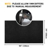 Halero 78"x90" Black Underfelt Carpet for Speaker, Sub Box Carpet,