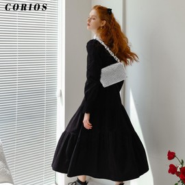 CORIOS Rhinestone Evening Bag for Women Rhinestone Clutch Bag Bling Diamond Handbag Small Bag Elegant Shoulder Bag Women's Chain Shoulder Bag for Wedding Banquet Party Prom, black, Retro