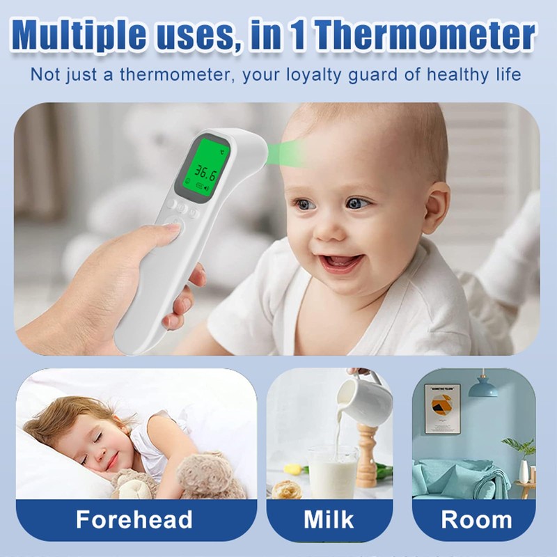 Digital Infrared Thermometer for Adults and Kids with Fever Alarm,