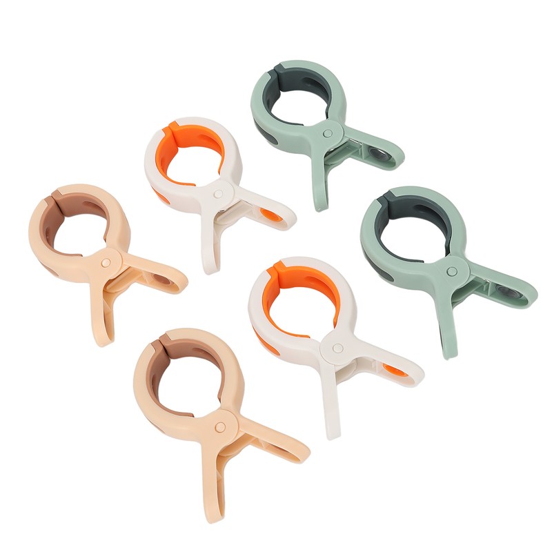 6PCS Beach Towel Clips Multifunctional Rustproof Windproof Quilt Drying Clip