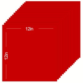 15 hojas de papel de cartulina rojo de 12 x 12 pulgadas, para Cricut, papel de construcción grueso para hacer tarjetas, álbumes de recortes, manualidades, 90 libras / 250 g/m² (rojo)