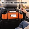 4-in-1 Car Seat Back Organizer for Rear Seat Storage –