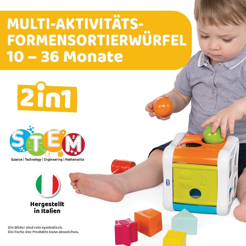 CHICCO 2-in-1 Sorting & Beating Cubes