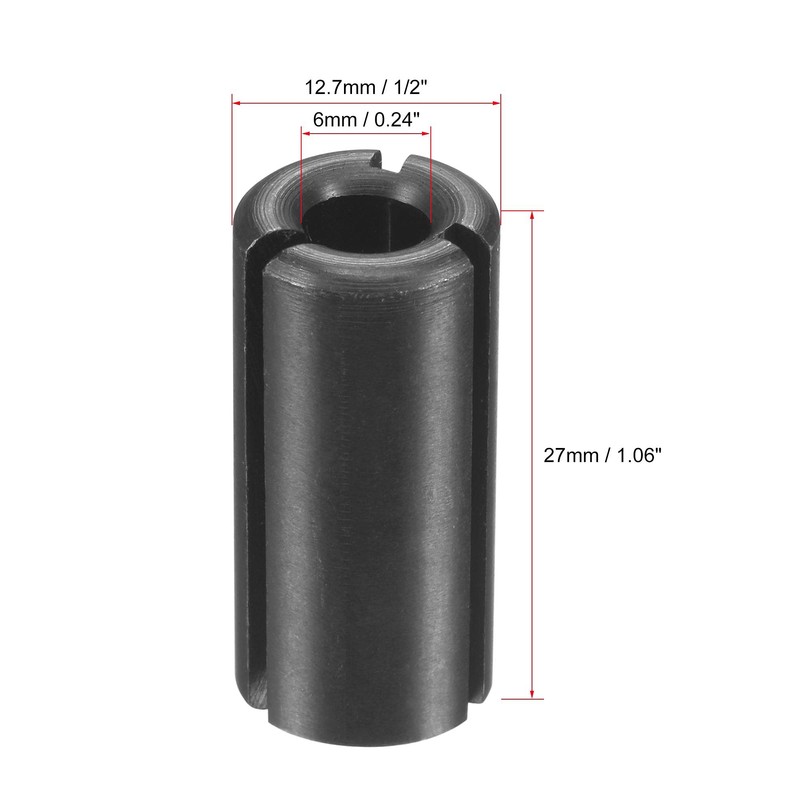 sourcing map Router Collet Driver Adapter Convert 12.7mm (1/2") to