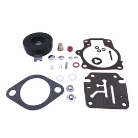 Boat Engine 396701 392061 398729 Carburetor Rebuild Repair Kit for Evinrude Johnson OMC BRP / 8M6010306 for Mercury 18 20 25 28 30 35 40 45 48 50 55 60 65 70 75 HP, fit Sierra 18-7222 18-7042 9-37107