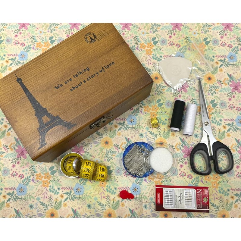 JYC CREATIVE Complete Sewing Box, Basic Sewing Kit, Sewing Box,