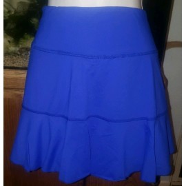 Graced By Grit Mesh Active Skort Bright Blue Built In Shorts Size XS UPF 50+