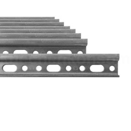 Hanging Rail Wall Cupboard 8 Pieces 12 cm Mounting Rail Steel Wall Hooks Perforated