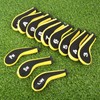 MUXSAM Golf Club Head Cover Yellow Neoprene Long Number Printed