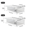 WOCHUANGSI 2 Pack Closet Pull-Out Baskets Bra Underwear and Sock