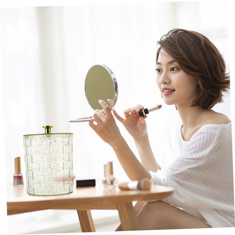 Ciieeo Cotton Swab Storage Case Container Makeup Cotton Organizer Box