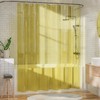 AmazerBath Yellow Shower Curtain Liner Heavy Duty, 100% EVA Clear