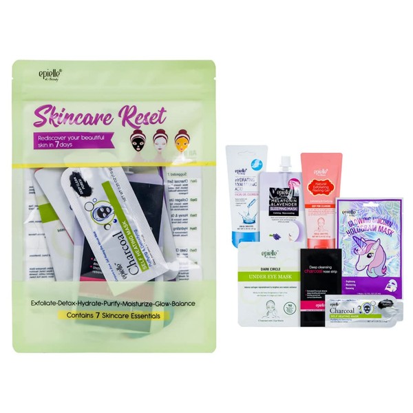 Skincare Beauty Kit | Korean Beauty | 6 Items Included | Gift set for women, Spa Gift for women, Holiday Stocking Stuffers (Skincare Reset Kit) STOCKING STUFFERS!!