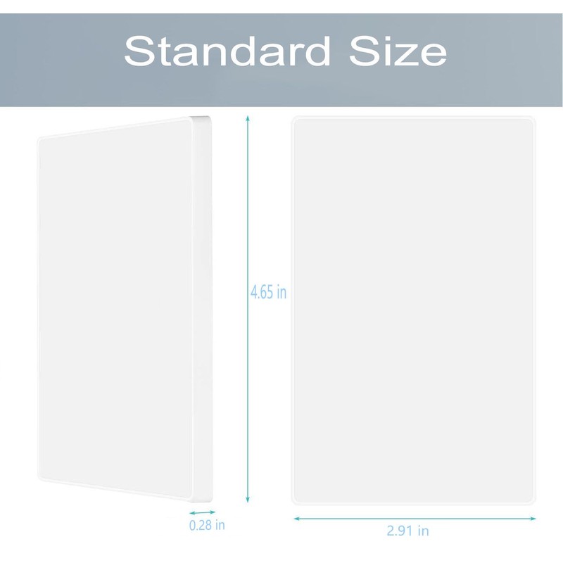 1-Gang Screwless Blank Wall Plate Cover Blank Switch Outlet Electrical