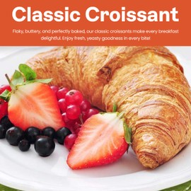 Classic Croissant - Delicious Original Croissant Rolls - Individually Wrapped - Caramel - Fresh Breakfast Morning - Pack of 12-85g 2.9oz