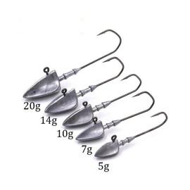 jig head hook fish lead lure tackle hook needle Fishing 7g1pc KGD08145 100ea