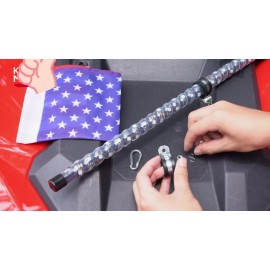 DREAMIZER Pair 4FT Spiral RGB LED Whip Lights Antenna + 10 Pods Rock Light For UTV ATV SxS