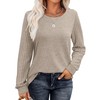 WIHOLL Early Fall Fahion Womens Tops Trendy Long Sleeve Shirts