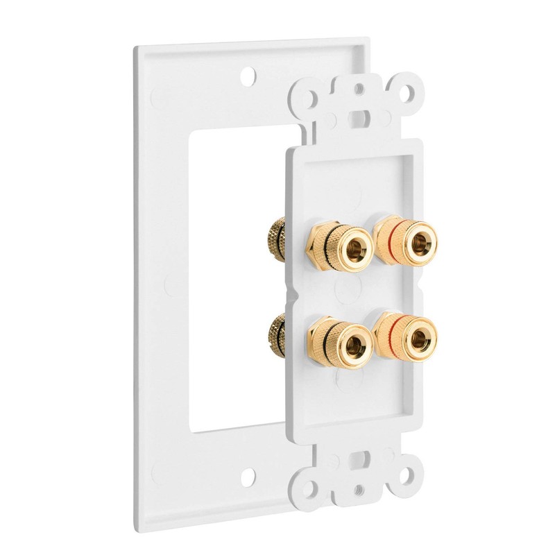 4 Posts Speaker Wall Plate Home Theater Wall Plate Audio