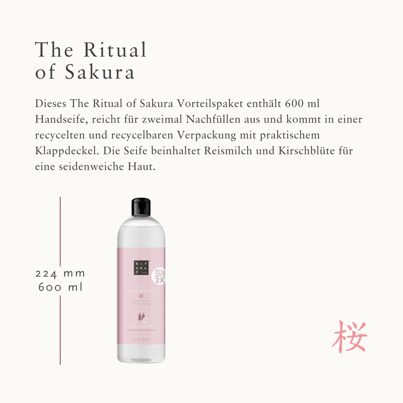 RITUALS The Ritual of Sakura Hand Soap Refill 600ml -