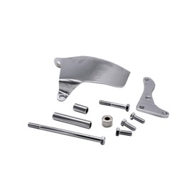 SBC Chrome Long Water Pump Alternator Bracket Compatible for Chevy SBC SB 305 350 Long Water Pump w/Hardware LWP