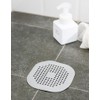 Silicone Drain Cover with Hair Catcher, Anti-Clog Shower Strainer with