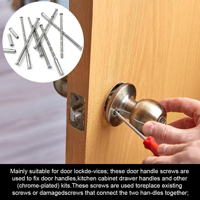 M3 Door Handle Fixing Screws and Sleeves – 30 Sets