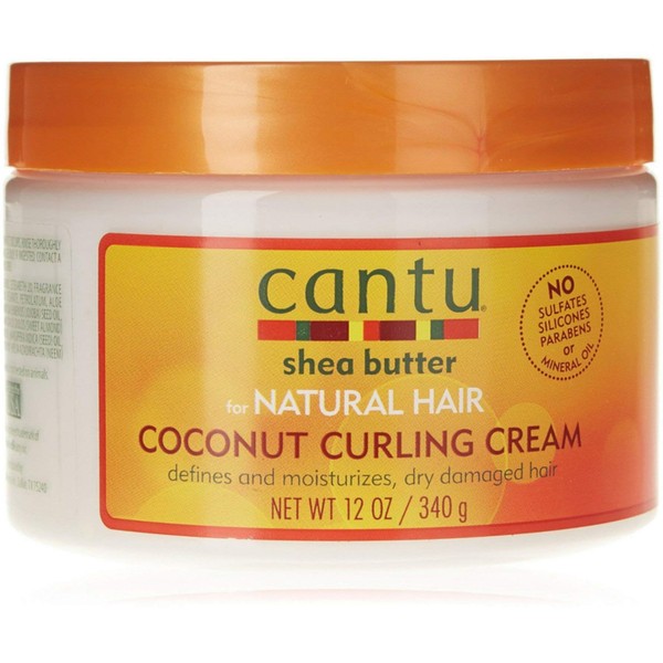 Cantu Shea Butter Coconut Curling Cream, 12 Ounce (Pack of 9)