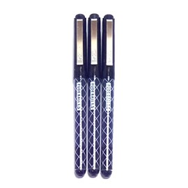 OHTO Fude Ballpoint Pen Extra Bold, 1.5mm, black ink, 3 pens per Pack (Japan import) [Komainu-Dou Original Package]