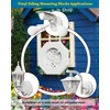 Siding Mounting Block, 8141 White Outdoor Light Mounting Kit with
