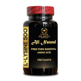 L-LYSINE 500 AMINO ACID - Collagen Support, Amino Acids, Immune System , Natural Supplement Promoting Stress Support, Supports Collagen Synthesis, Connective tissue health - 1 Bottle 100 Counts